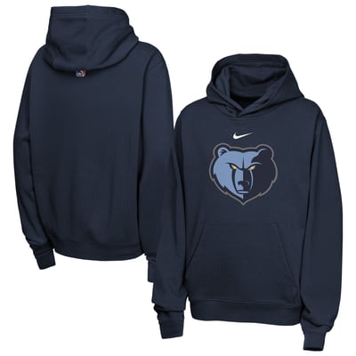 Memphis Grizzlies Nike Youth Essential Logo Club Hoodie - Navy