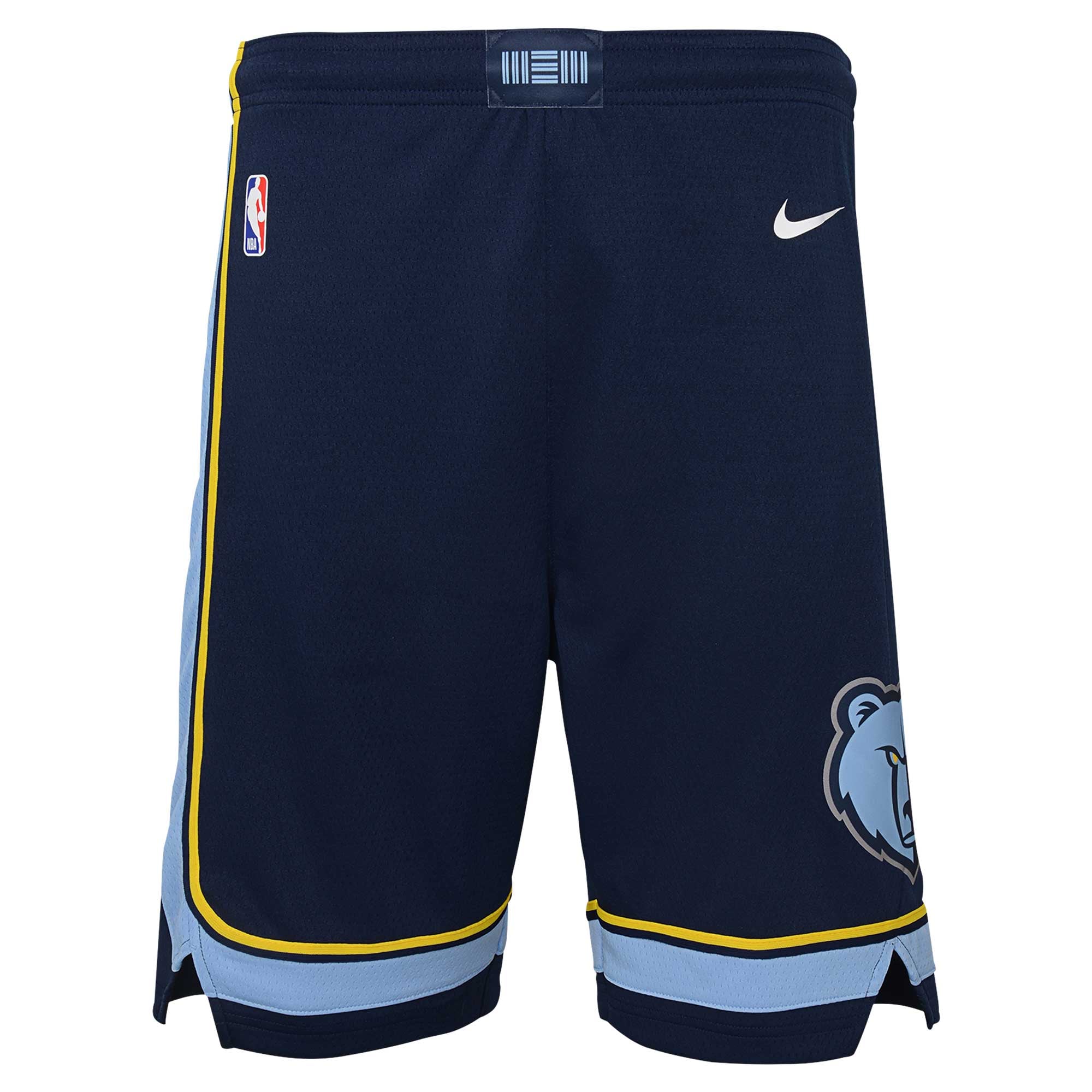 Short Nike bleu marine Memphis Grizzlies Swingman Performance pour jeune – Édition Icon