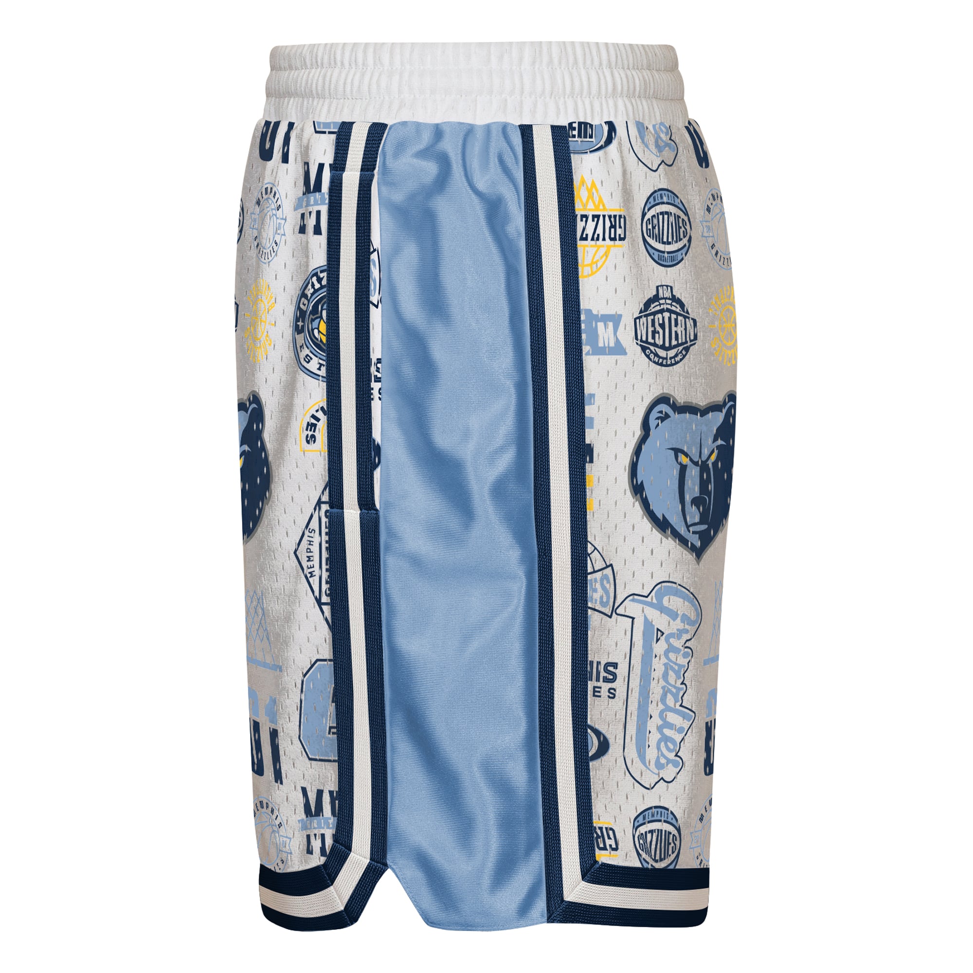 Short de basketball Youth Outerstuff White Memphis Grizzlies Ball Hog Dazzle