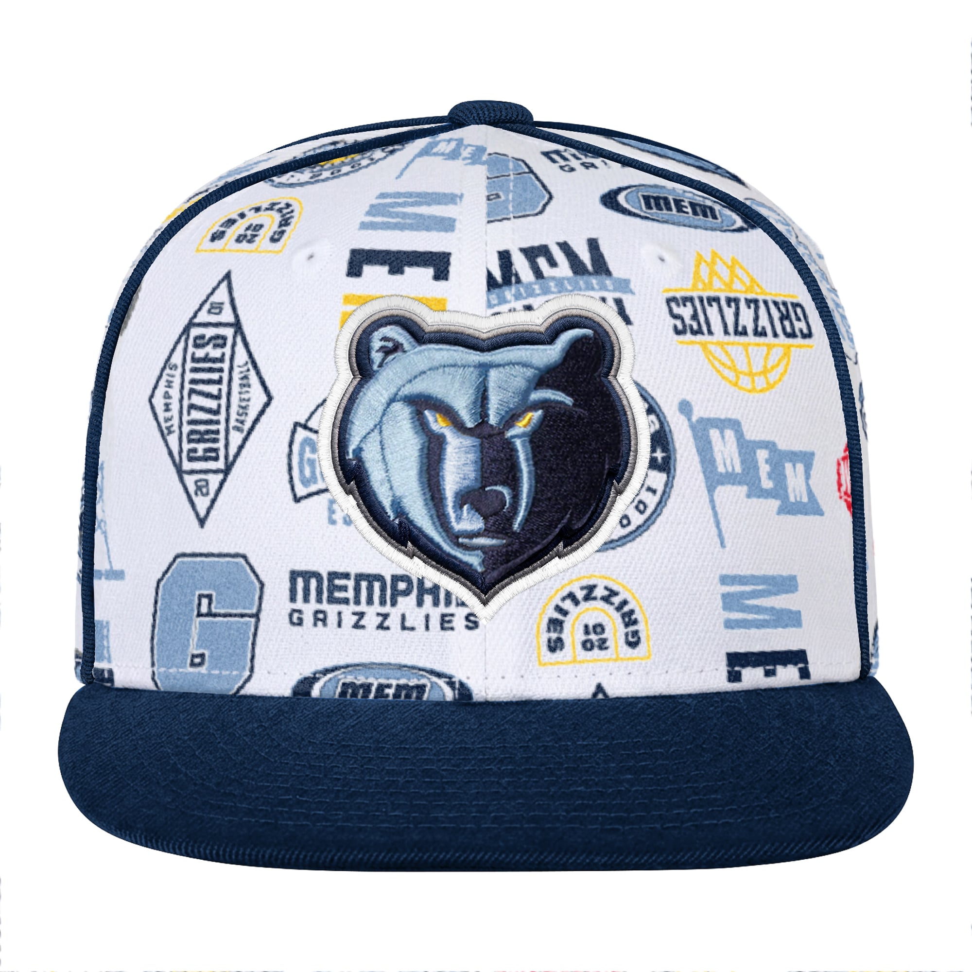 Casquette snapback blanche Youth Outerstuff Memphis Grizzlies.