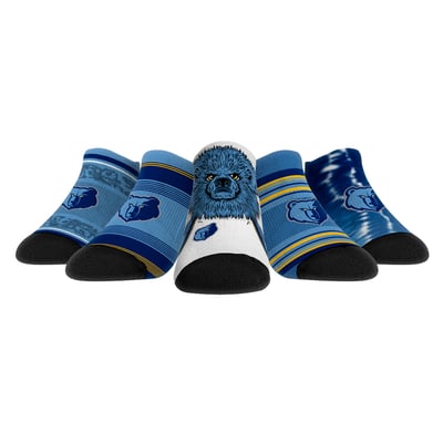  Memphis Grizzlies Rock Em Youth Super Fan 5-Pack Low-Cut Socks - 