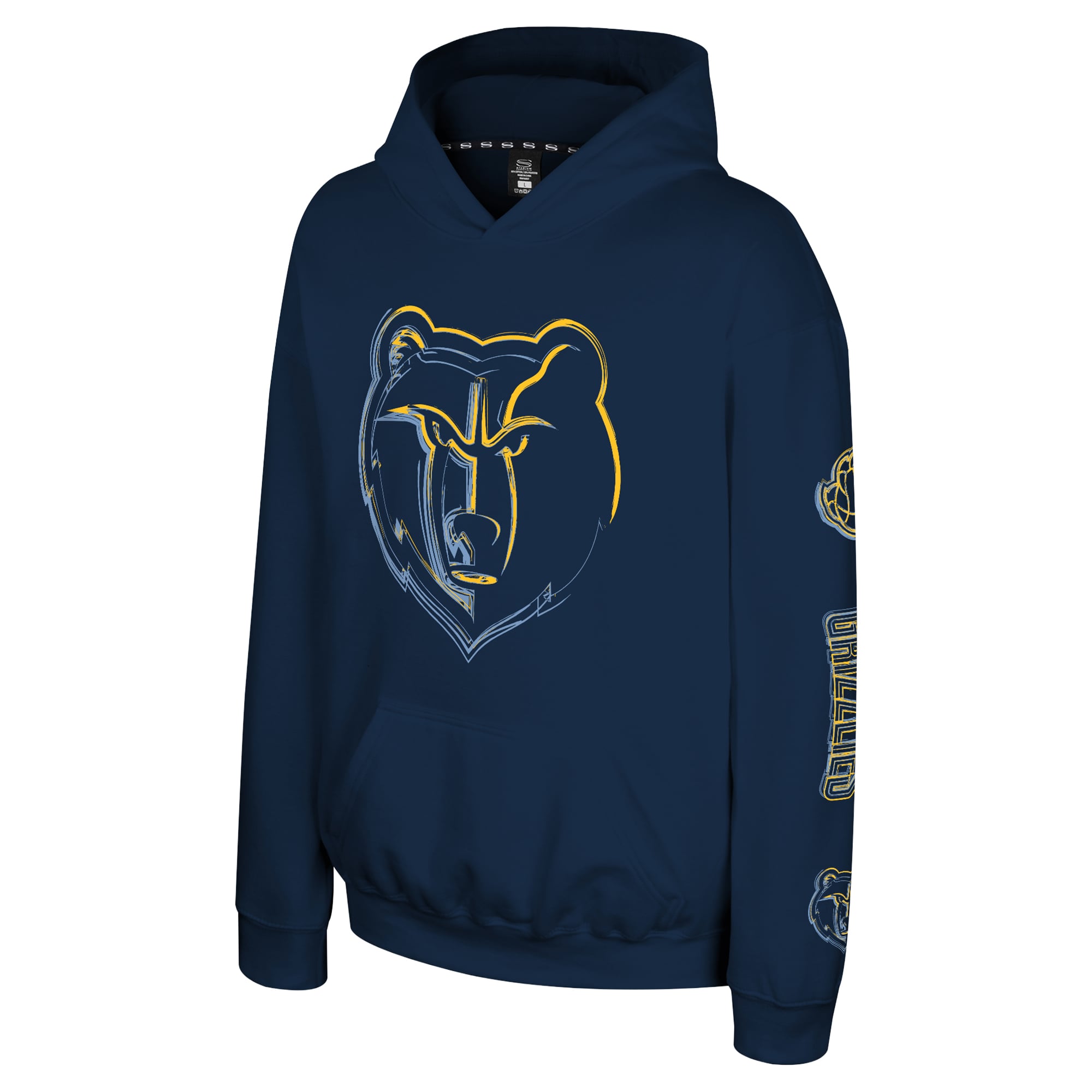 Youth Stadium Essentials Navy Memphis Grizzlies Legends Elementized Hoodie