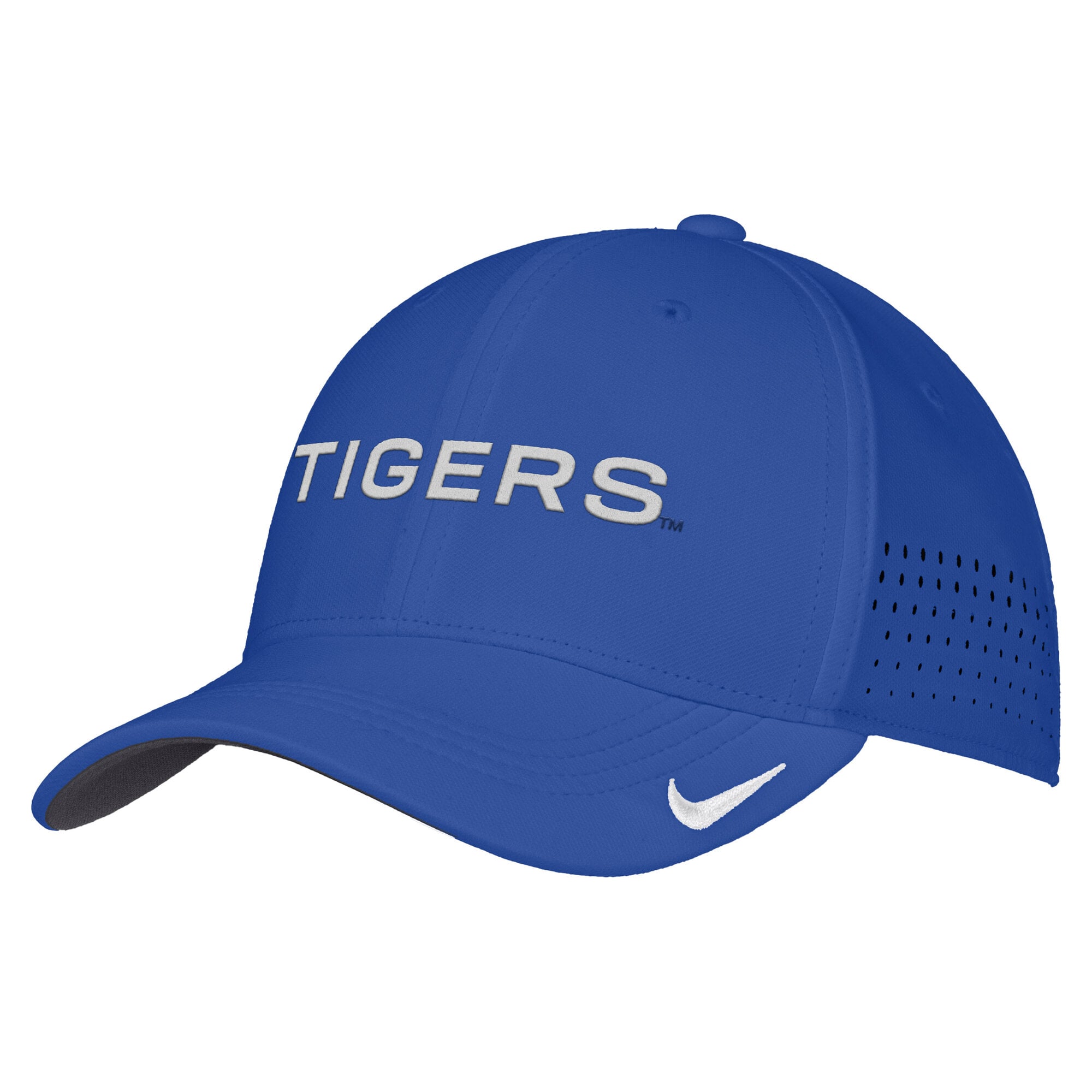 Men's Nike Royal Memphis Tigers 2026 On-Field AeroBill SwooshFlex Dri-FIT Hat