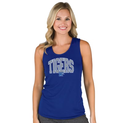 Memphis Tigers College Concepts Women's Marathon Racerback Tank Top - Royal