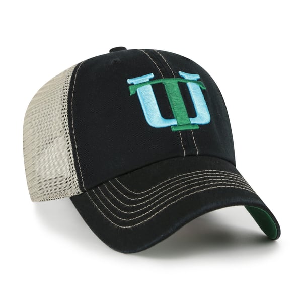 Felpa Con Cappuccio Tulane University Green Wave - Pullover Grigio, 50% Cotone - Taglie S-2XL