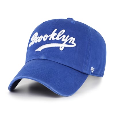 Brooklyn Dodgers '47 Cooperstown Collection Script Clean Up Adjustable Hat - Royal