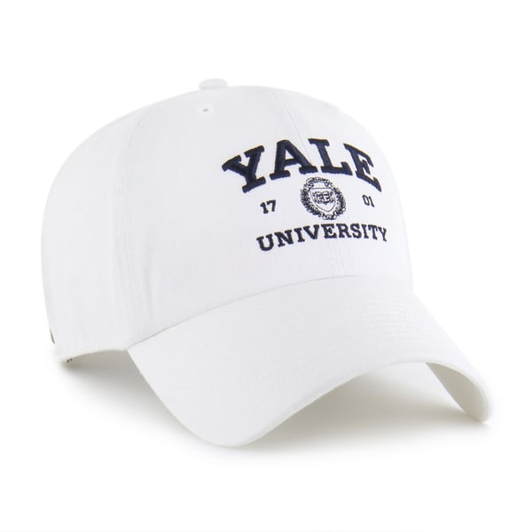 NWOT- Yale University Legacy- Yale 1701 White/Navy Hat Yale Classic Hat - White/Navy – Sporty & Rich main image 4