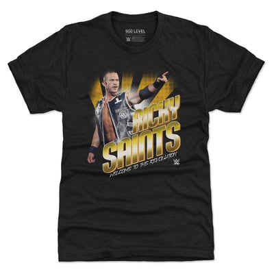 Ricky Saints 500 Level Flash Tri-Blend T-Shirt - Heather Black