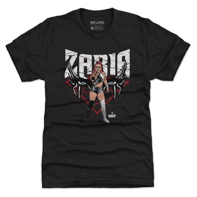 Zaria 500 Level Eyes Tri-Blend T-Shirt - Heather Black