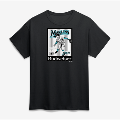 Florida Marlins Budweiser T-Shirt - Black