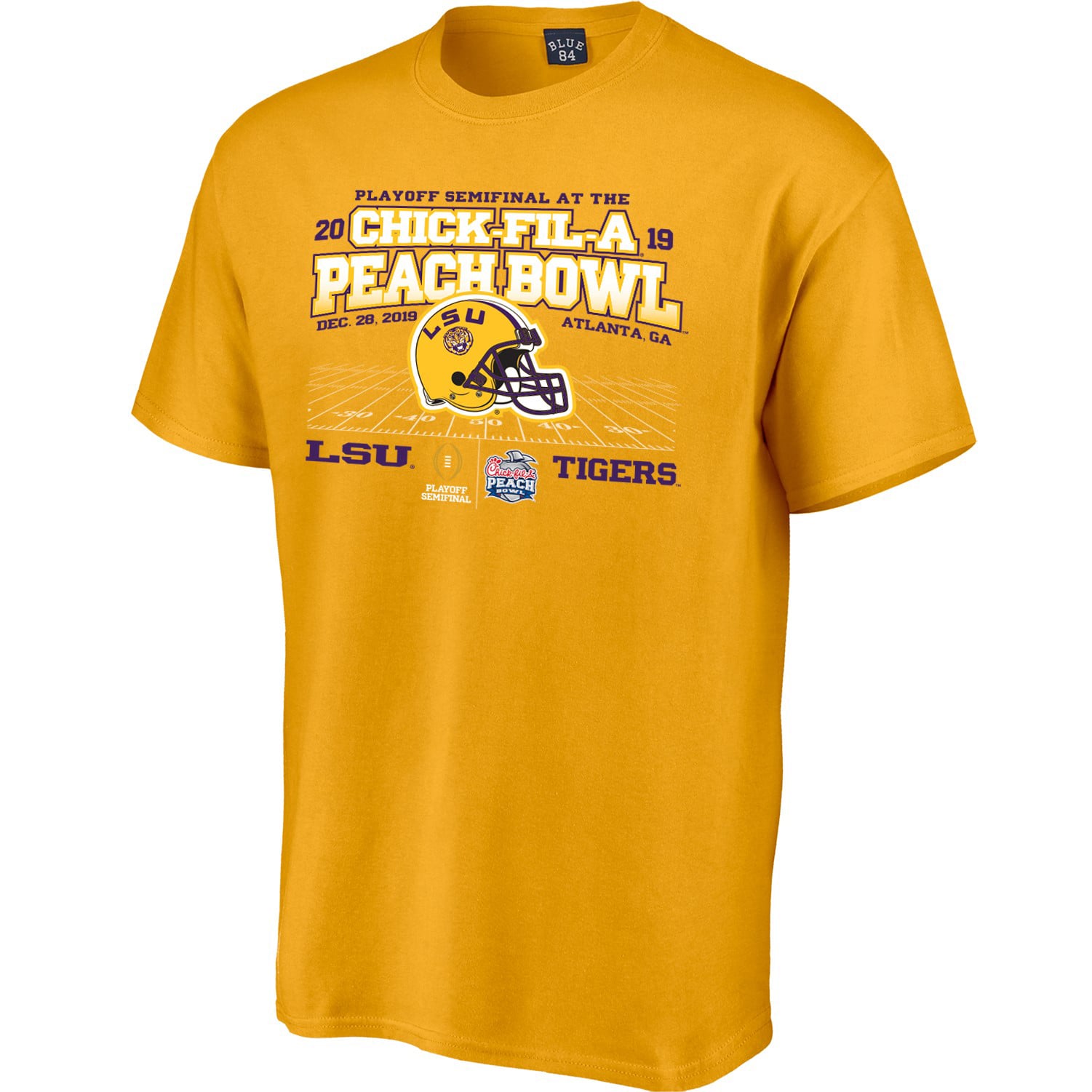Men's Blue 84 Gold LSU Tigers 2019 College Football Playoff Bound