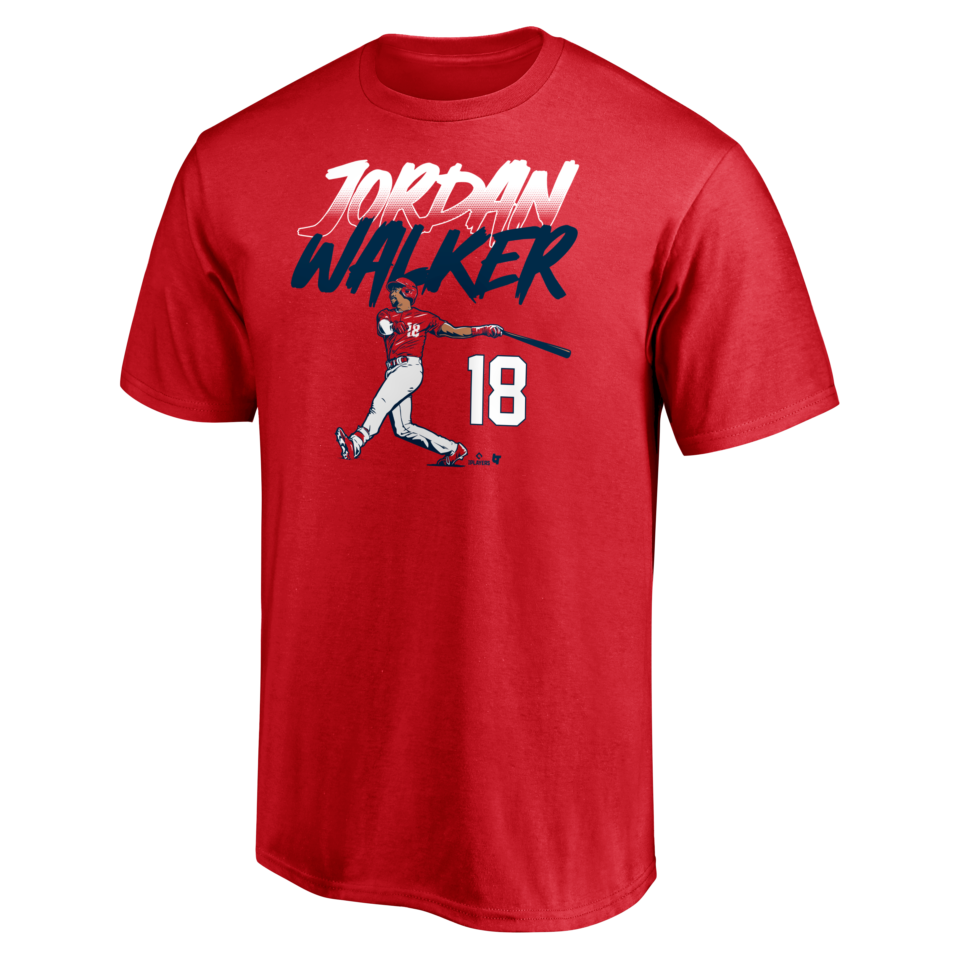 Men's BreakingT Jordan Walker Red Slugger Swing T-Shirt