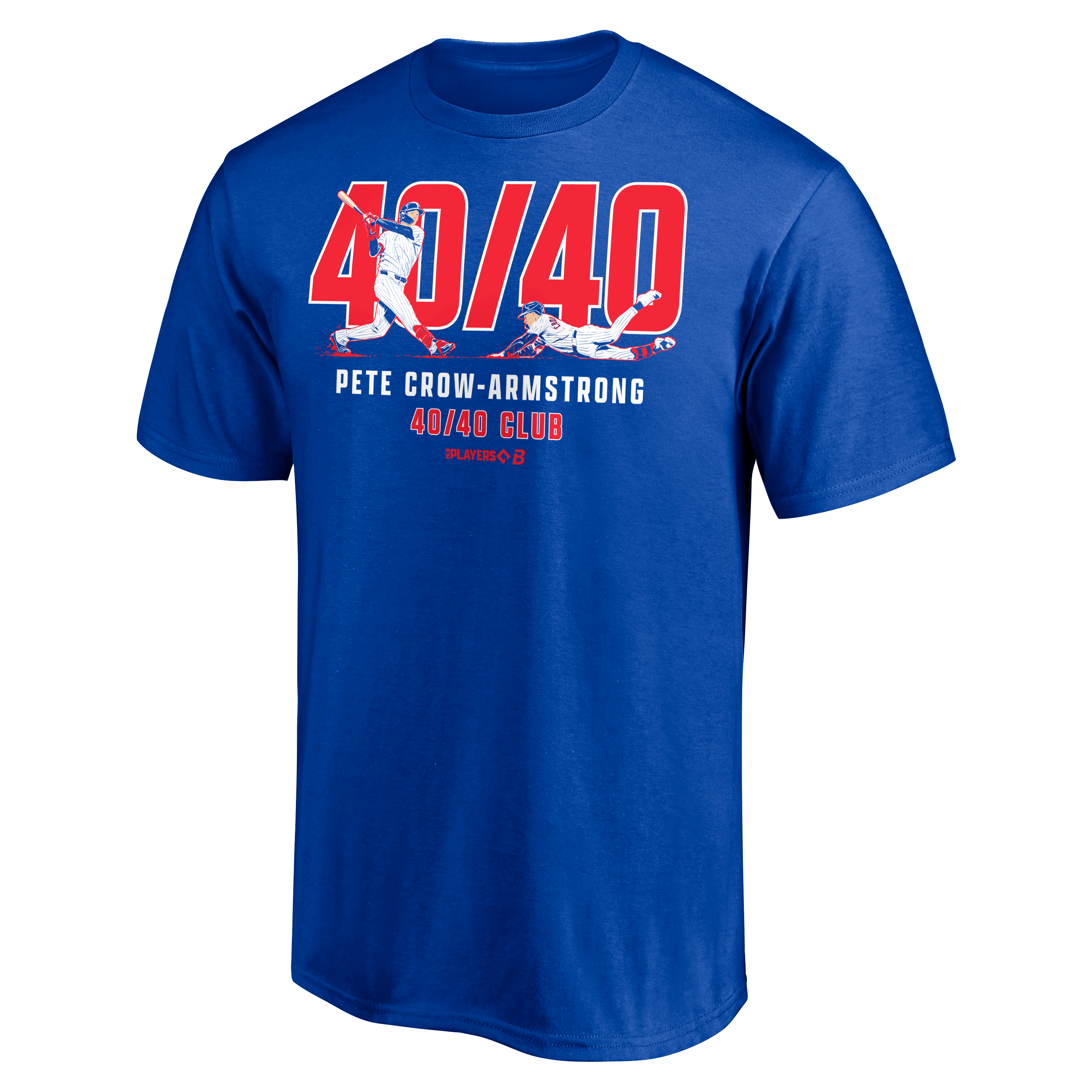 Men's BreakingT Pete Crow-Armstrong Royal 40/40 Club T-Shirt