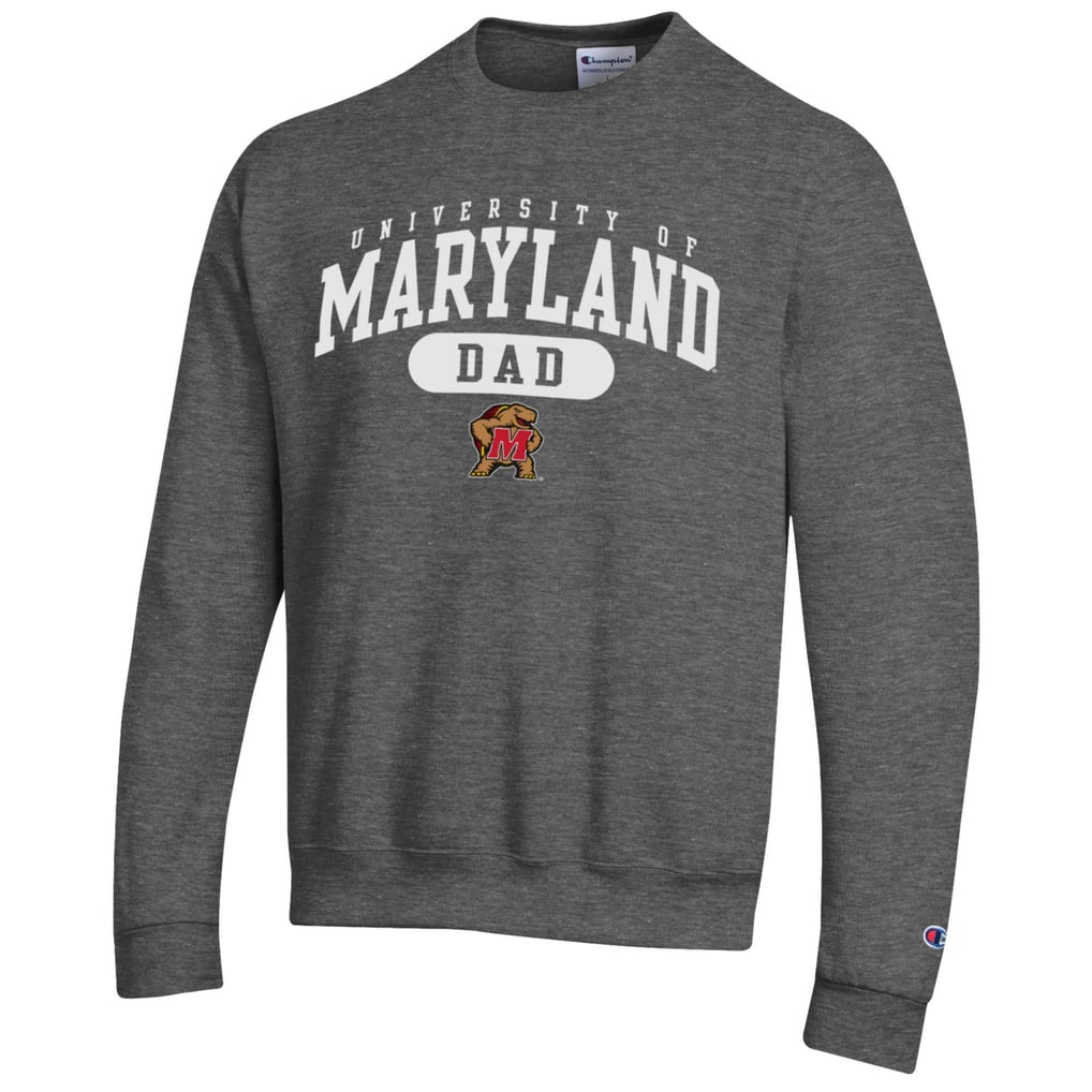 Mens CHAMPION GRANITE University of Maryland SP Dad Fleece Crew