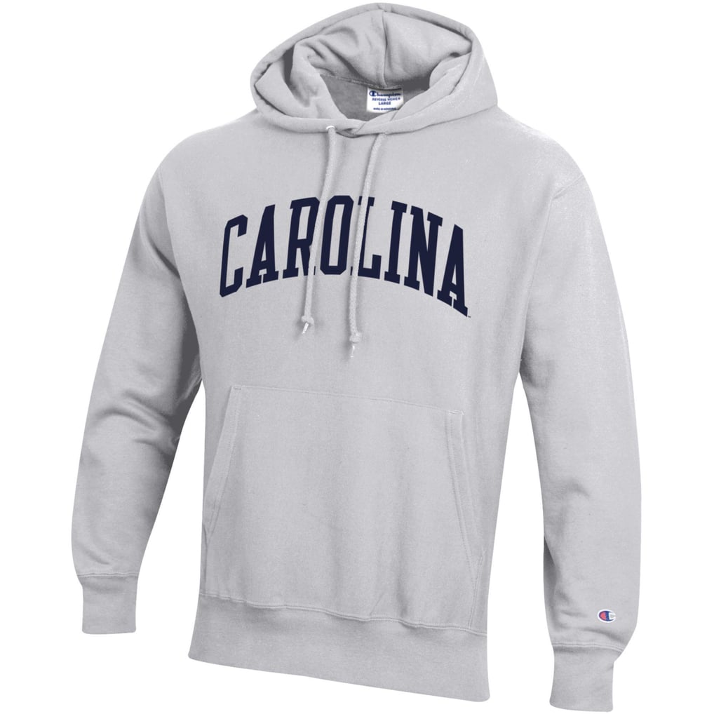 Mens CHAMPION GRY North Carolina Tar Heels Reverse Weave Hoodie