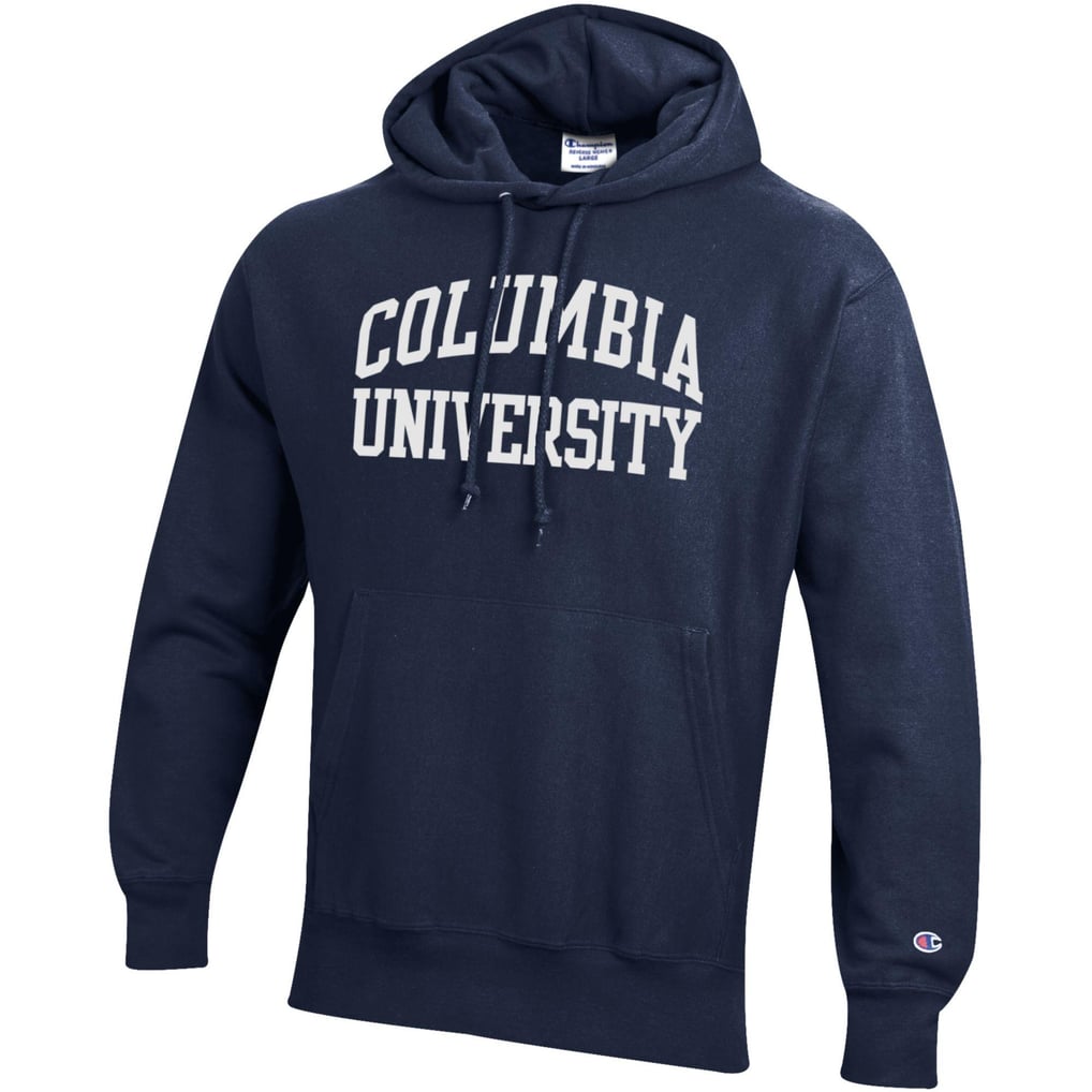 Mens CHAMPION navy Columbia University SP Arch FSN Reverse Weave Hood