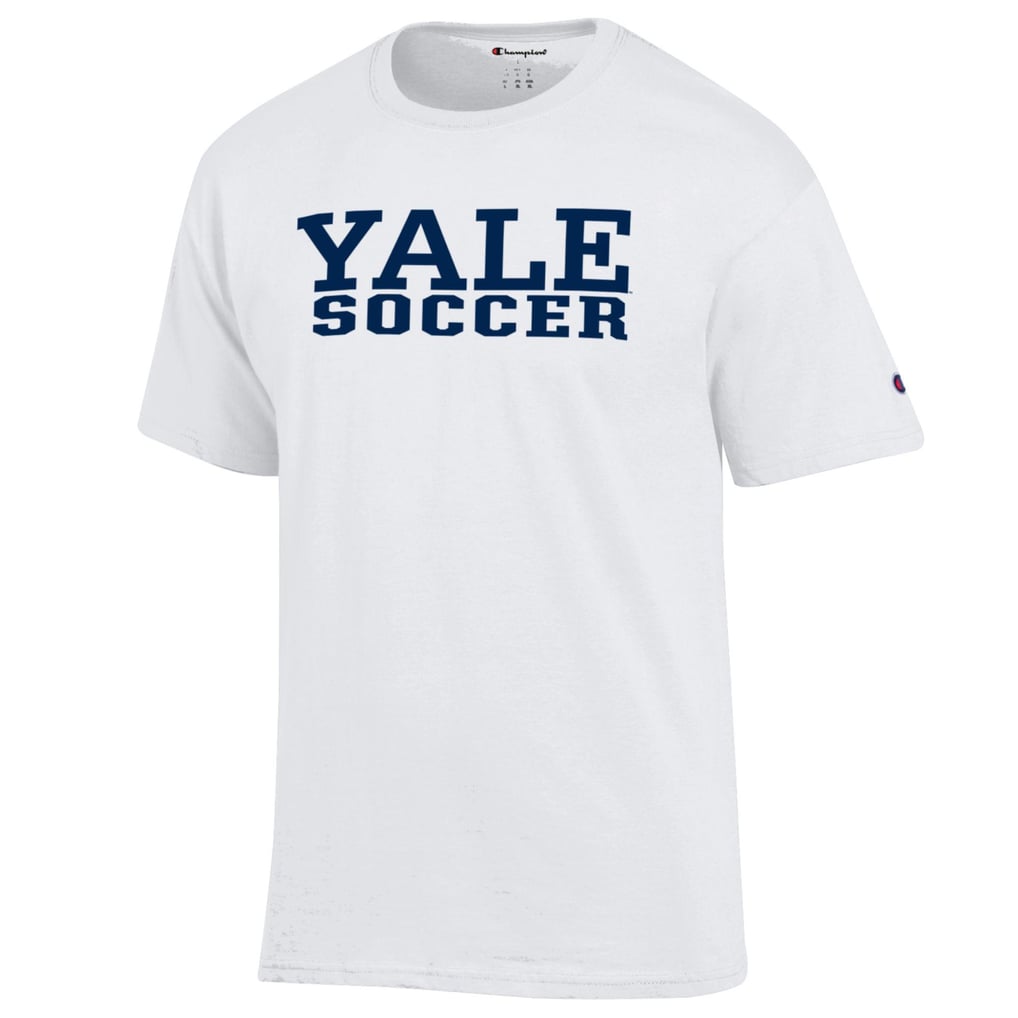 Mens CHAMPION wht Yale Bulldogs SP Soccer Short Sleeve Tee