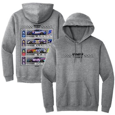 Hendrick Motorsports Classic Ink Car Hoodie - Heather Black