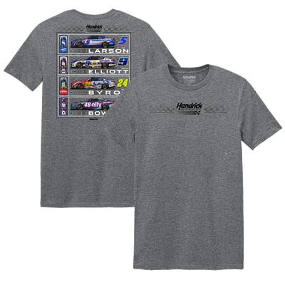 Hendrick Motorsports Classic Ink Car T-Shirt - Heather Gray