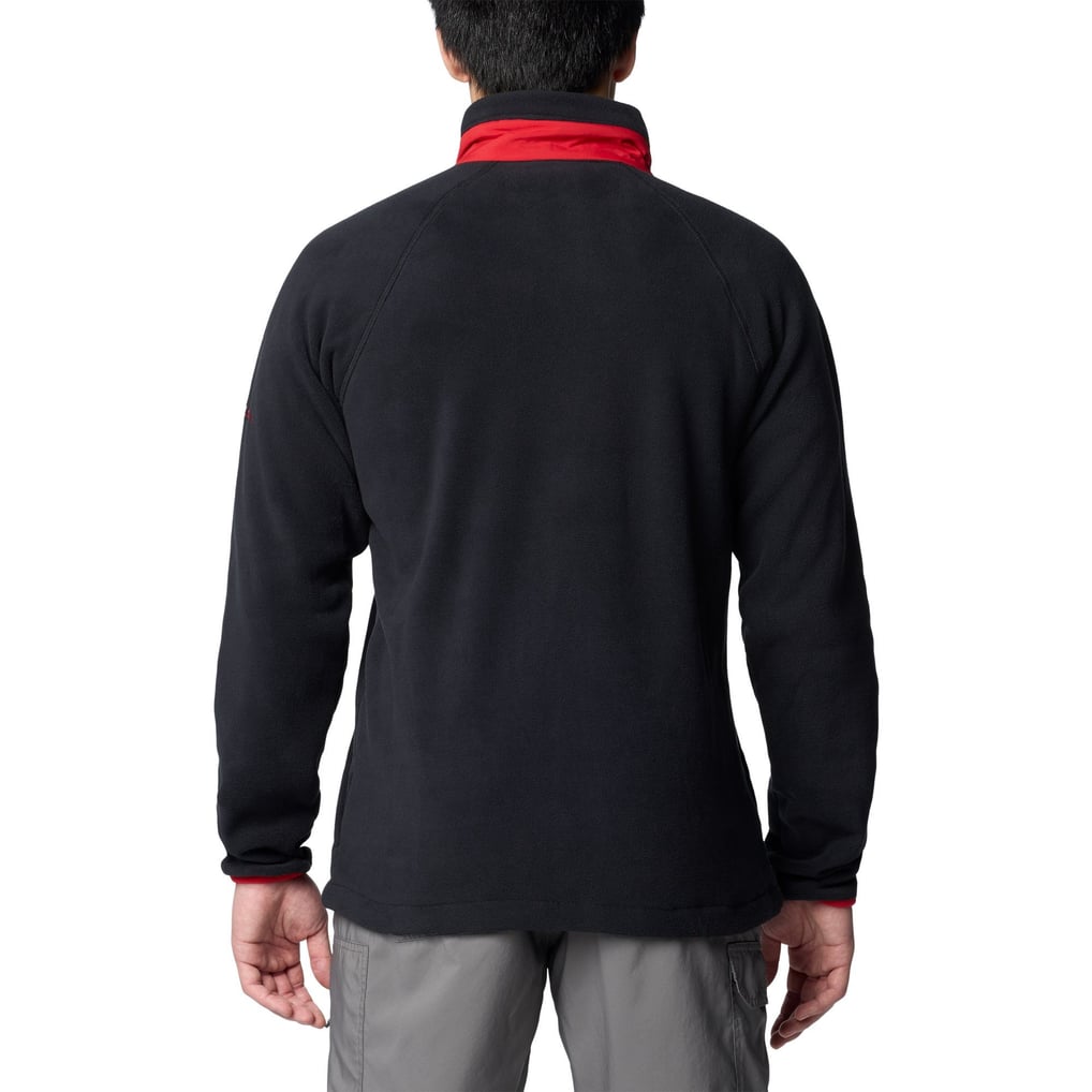 Mens Columbia BLK Ohio State Buckeyes NCAA FLANKER IV FLEECE JACKET