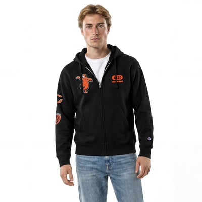 Chicago Bears Disney x Champion Baloo All-Star Full-Zip Hoodie - Black