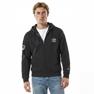 Las Vegas Raiders Disney x Champion Darth Vader All-Star Full-Zip Hoodie - Black