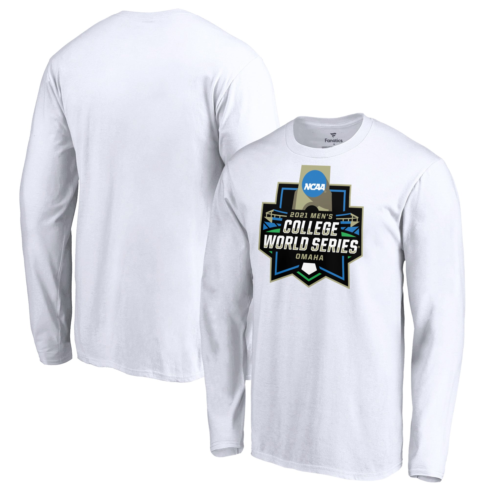 Men's Fanatics White 2021 NCAA Men's College World Series Long