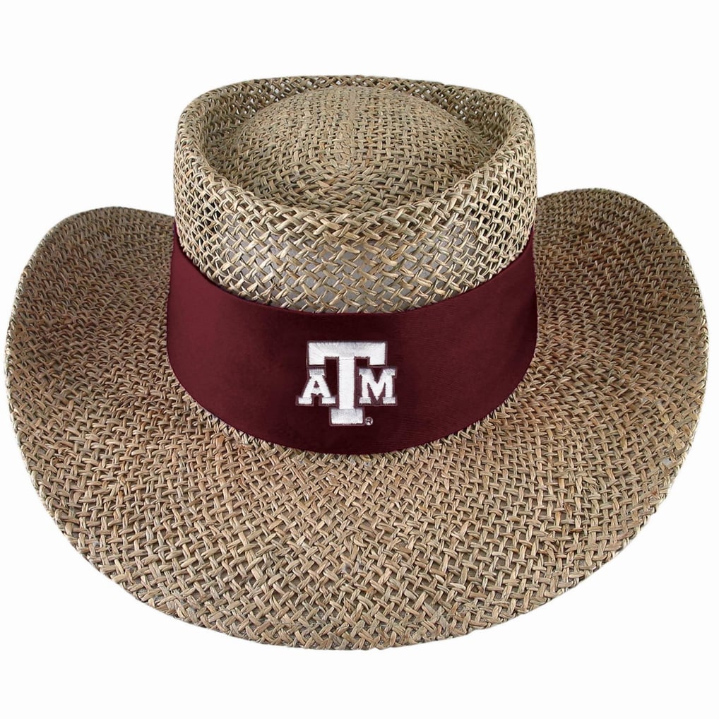 Mens LogoFit NATURAL Texas A&M Aggies Tournament Straw Hat