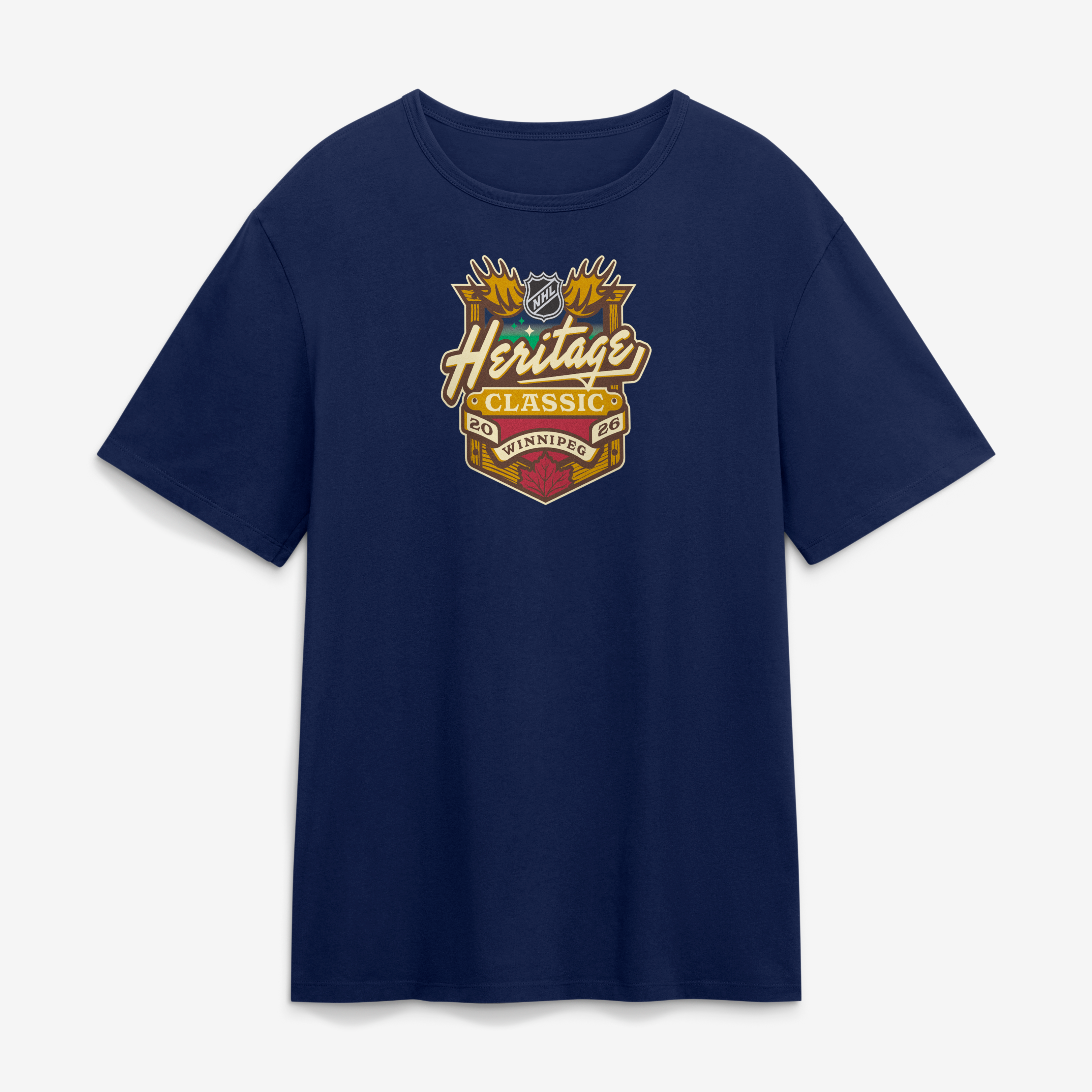 T-shirt bleu marine pour homme NHL Heritage Classic 2026