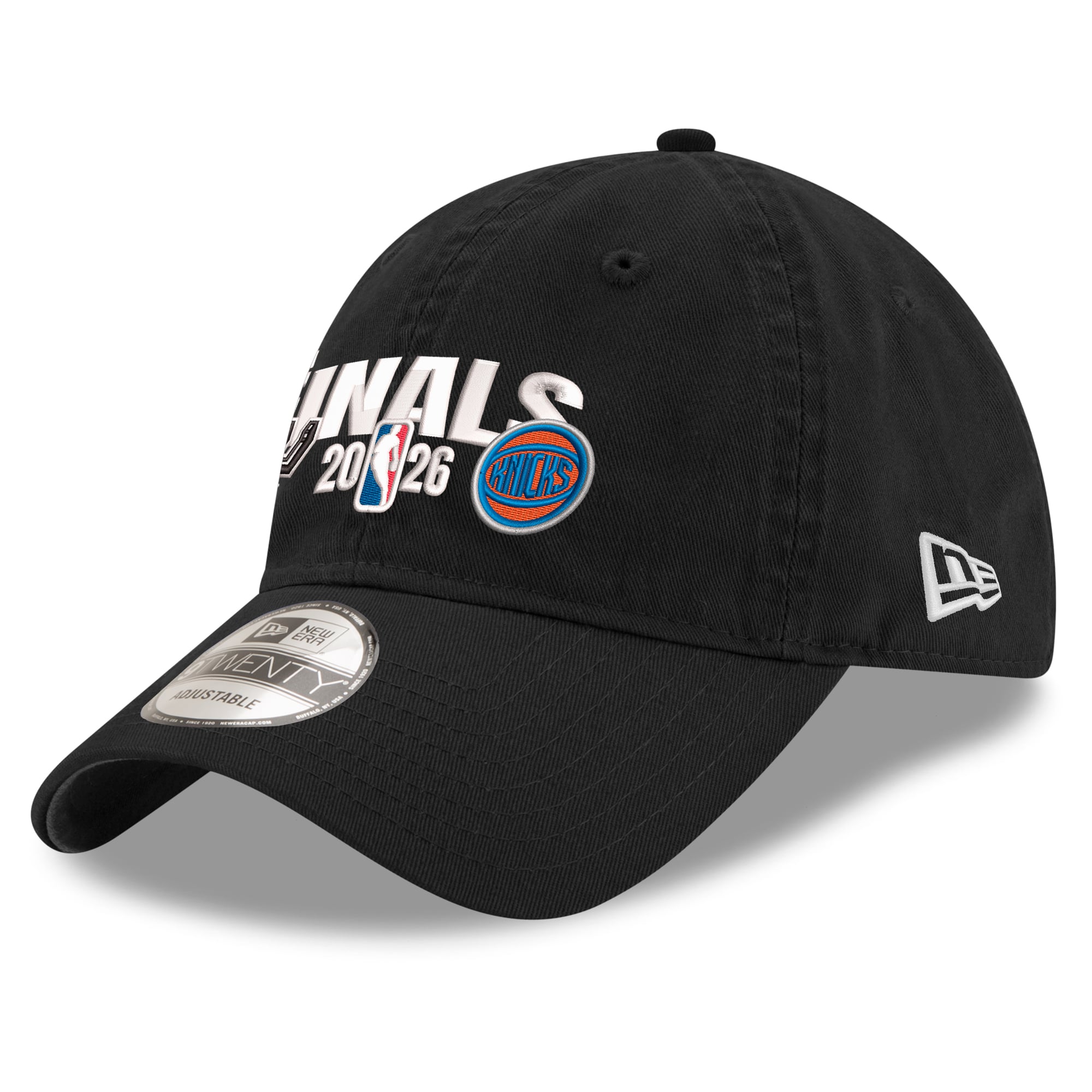 Men's New Era Black San Antonio Spurs vs. New York Knicks 2026 NBA Finals Matchup 9TWENTY Adjustable Hat