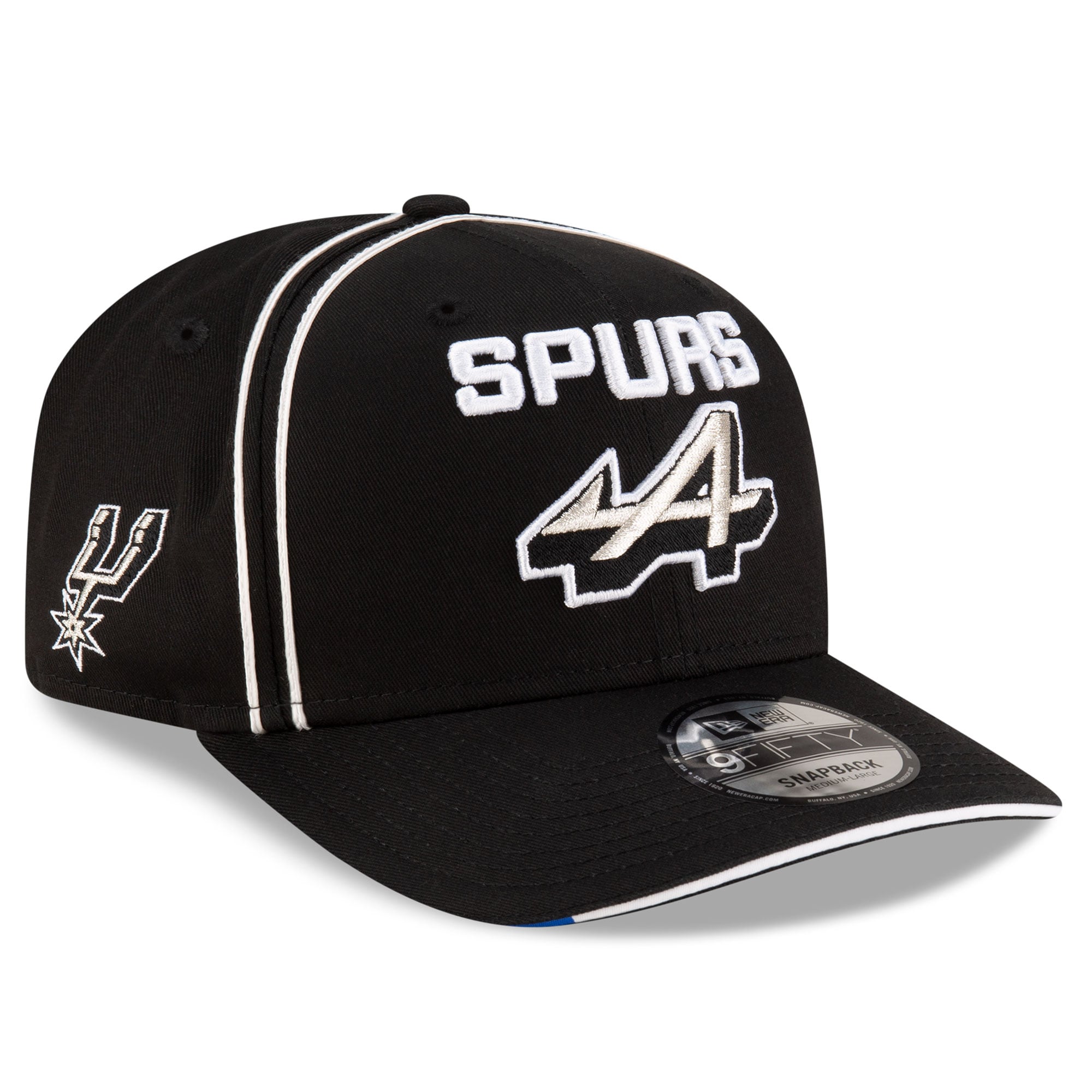 Men's New Era Black San Antonio Spurs x Alpine 9FIFTY Snapback Hat