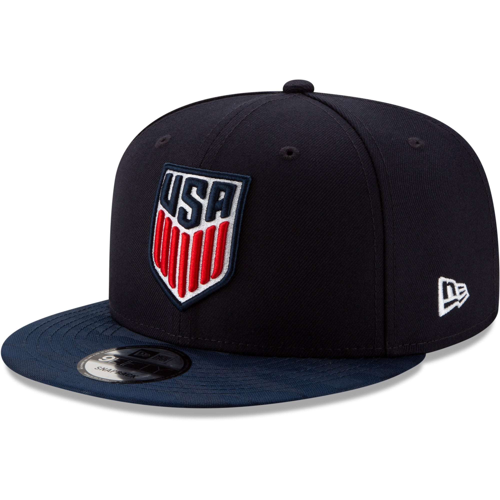 Men's New Era Navy US Soccer Sharp 9FIFTY Adjustable Snapback Hat
