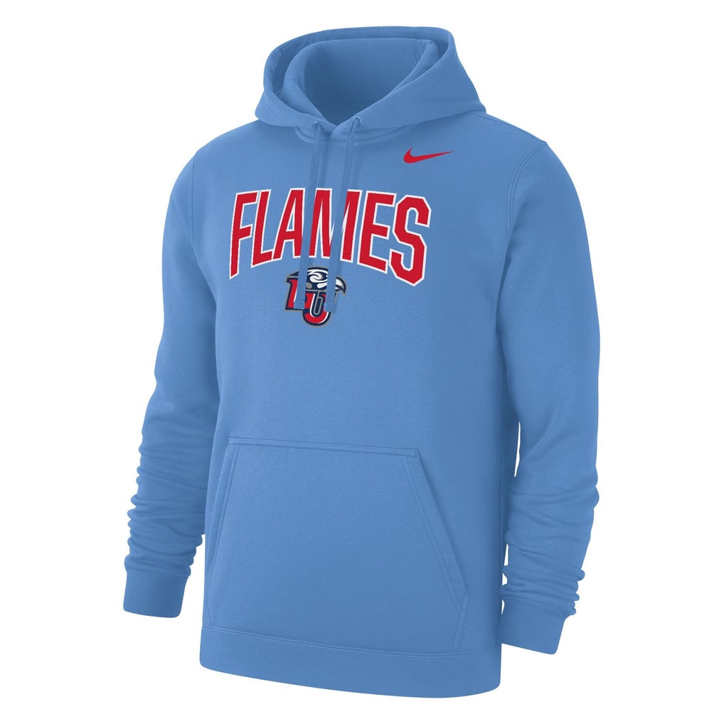Mens NIKE lbl LIBERTY UNIVERSITY FLAMES Club Fleece Hoodie display picture 3