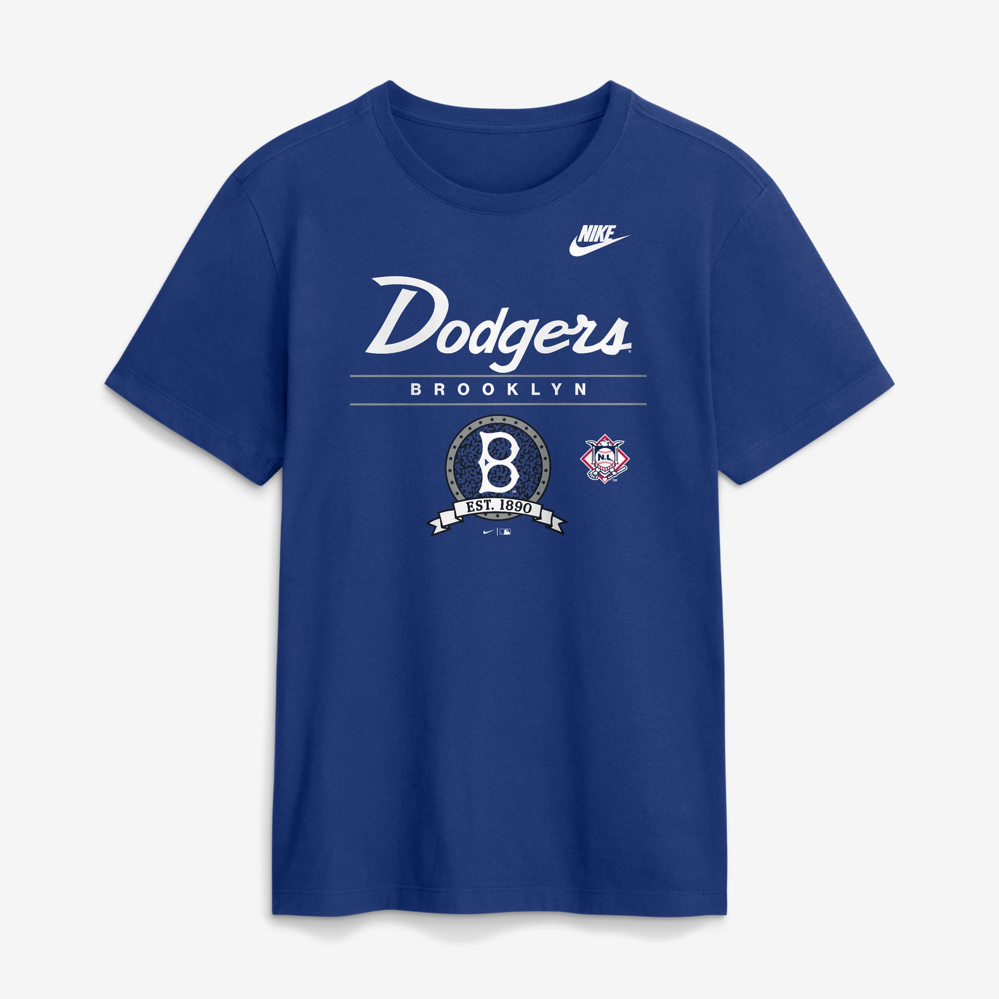 T-shirt graphique Nike Royal Brooklyn Dodgers Cooperstown pour homme