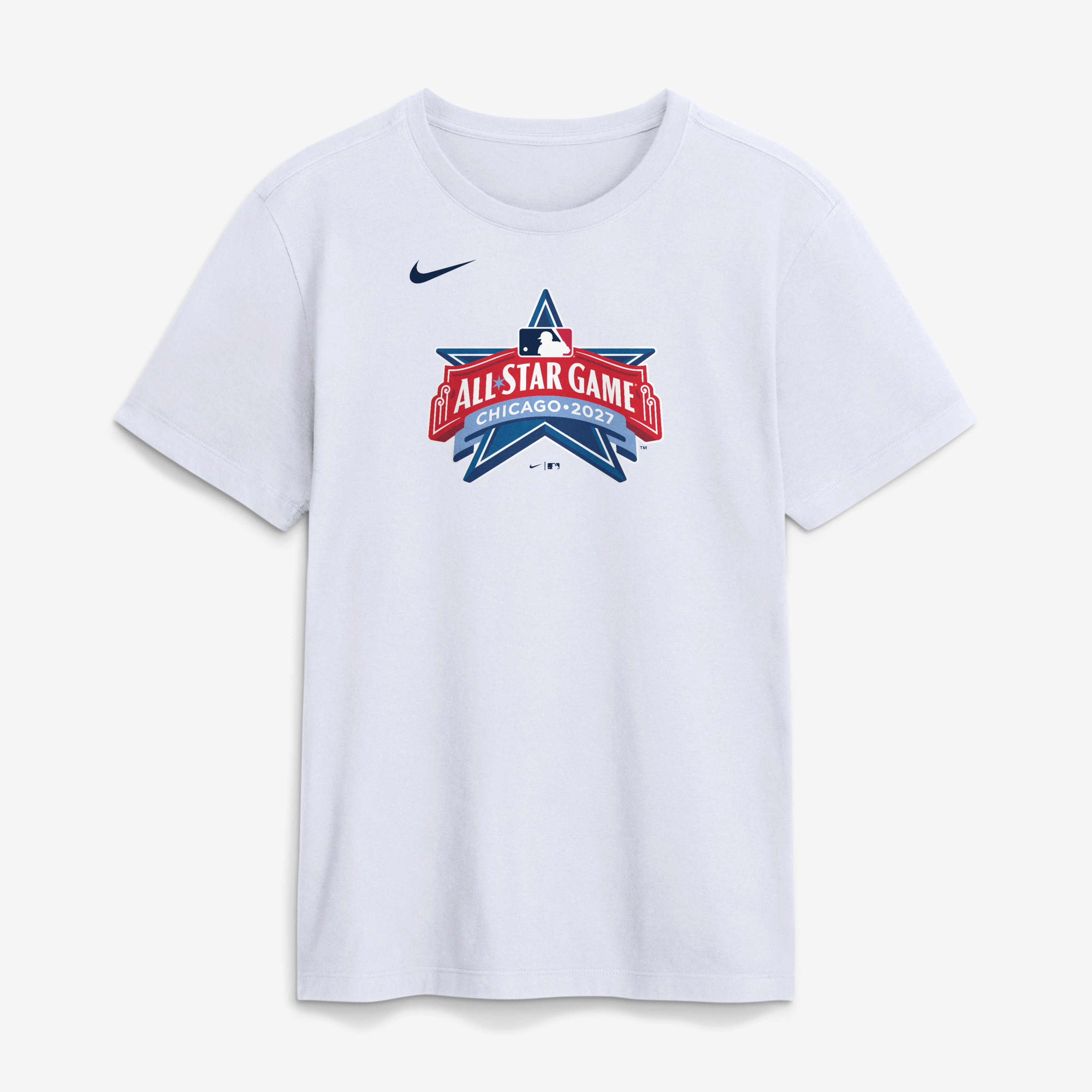 Men's Nike White 2027 MLB All-Star Game Logo T-Shirt