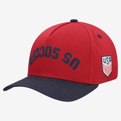  USMNT Sport Design Sweden Lifestyle A-Frame Adjustable Hat - Red