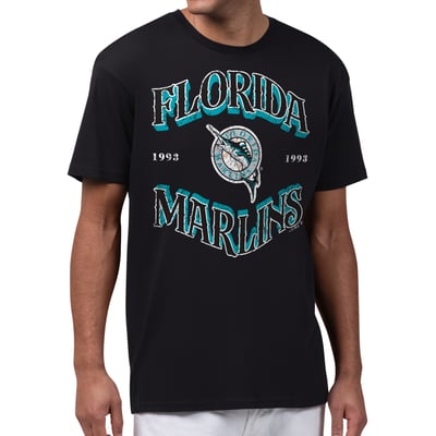  Florida Marlins Starter Cooperstown Collection Take Me Out T-Shirt - Black