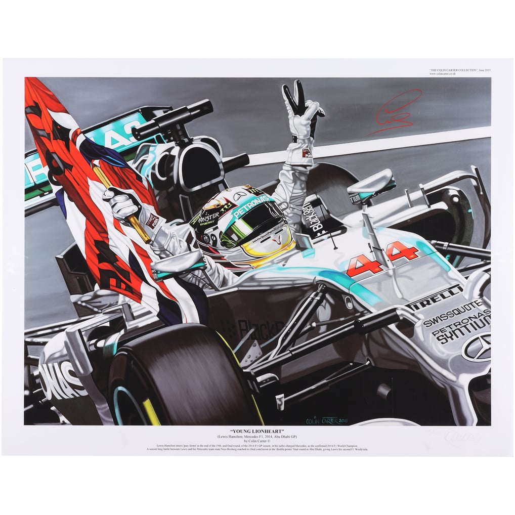 ルイス・ハミルトン メルセデスAMGペトロナスF1チーム 直筆サイン入り 