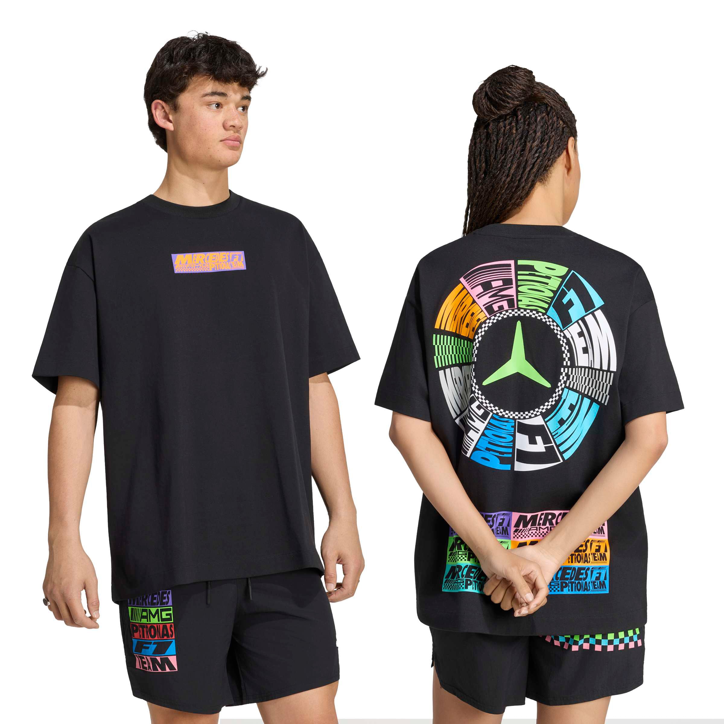 T-shirt homme adidas Mercedes-AMG Petronas F1 Team Night Collection noir