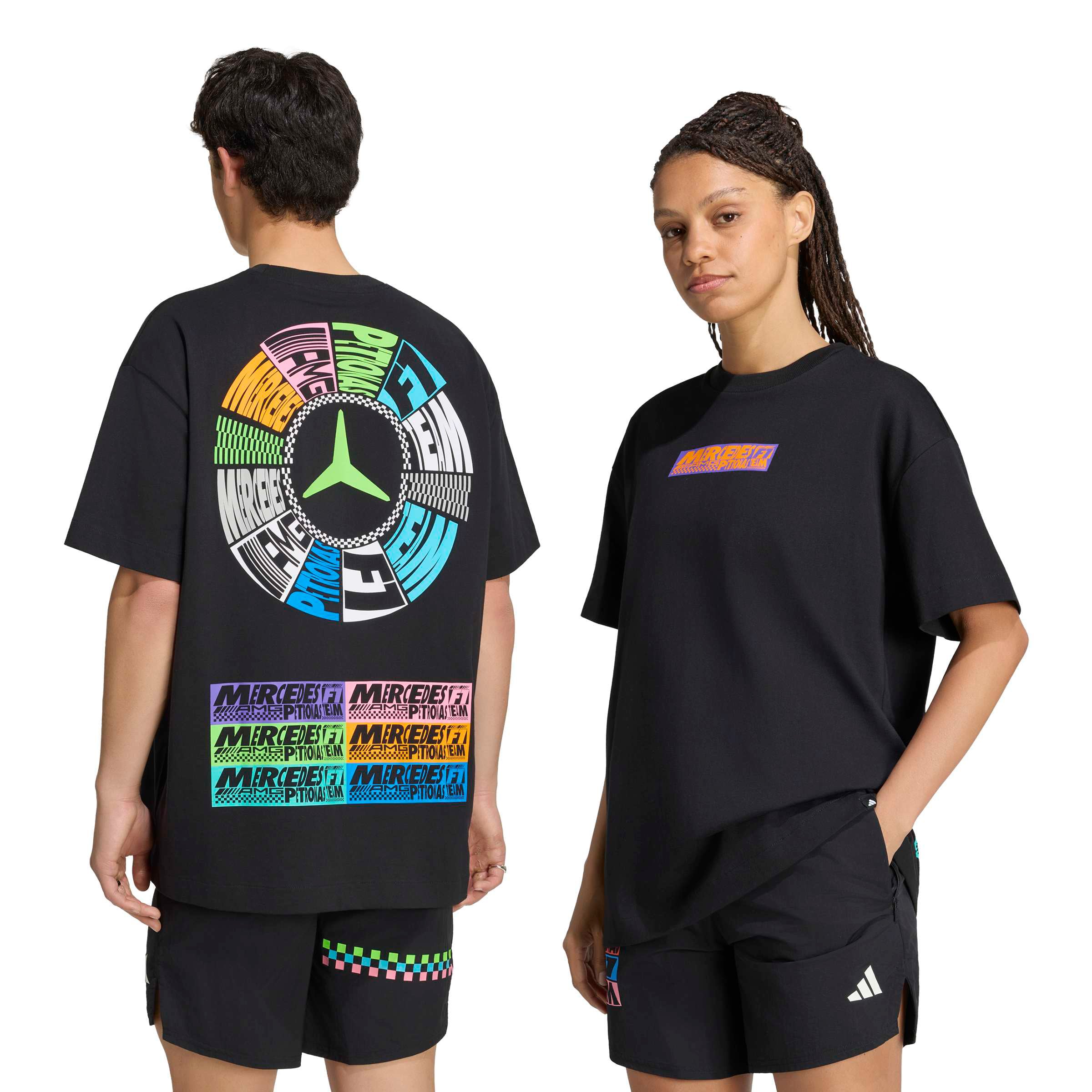 T-shirt homme adidas Mercedes-AMG Petronas F1 Team Night Collection noir