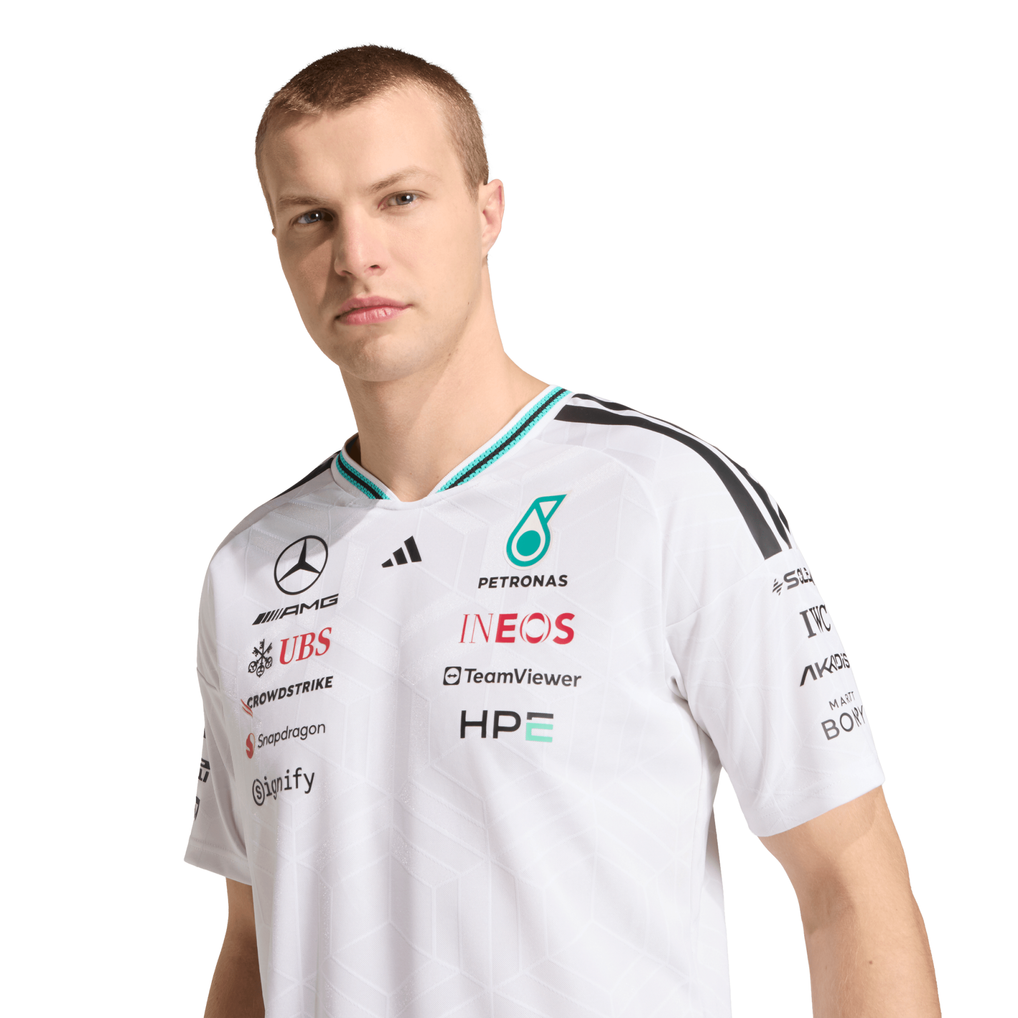 Mercedes AMG Petronas adidas Authentic Team Driver T-Shirt - White