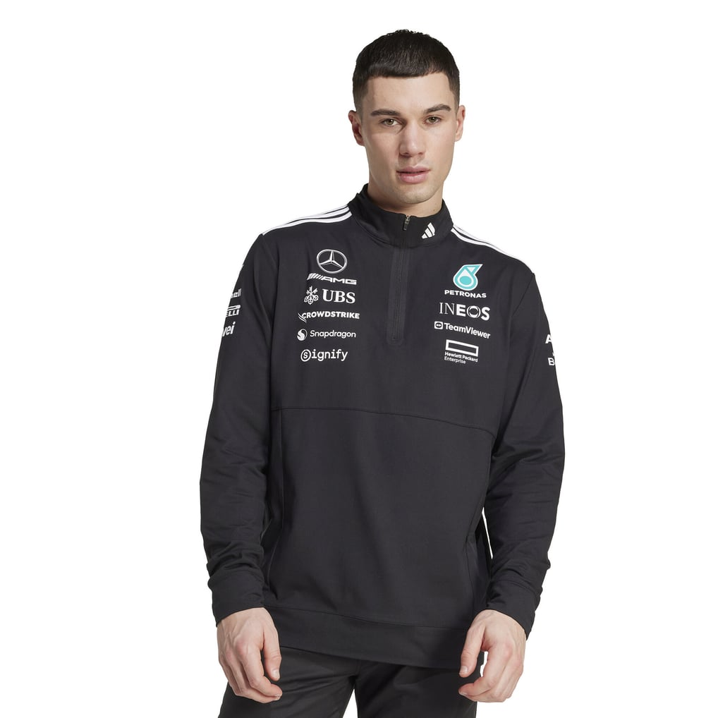 Mercedes AMG Petronas adidas F1 2025 チーム 1/4 ジップ スウェット 