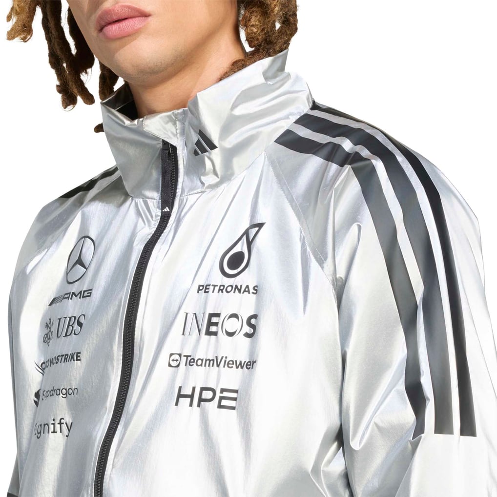 Mercedes AMG Petronas adidas F1 Silver Jacket