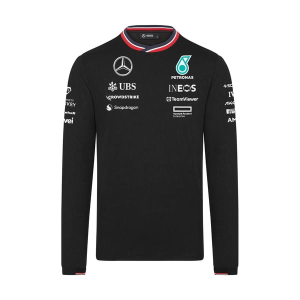 メルセデス AMG ペトロナス F1 2024 チーム 長袖 ドライバー T シャツ 