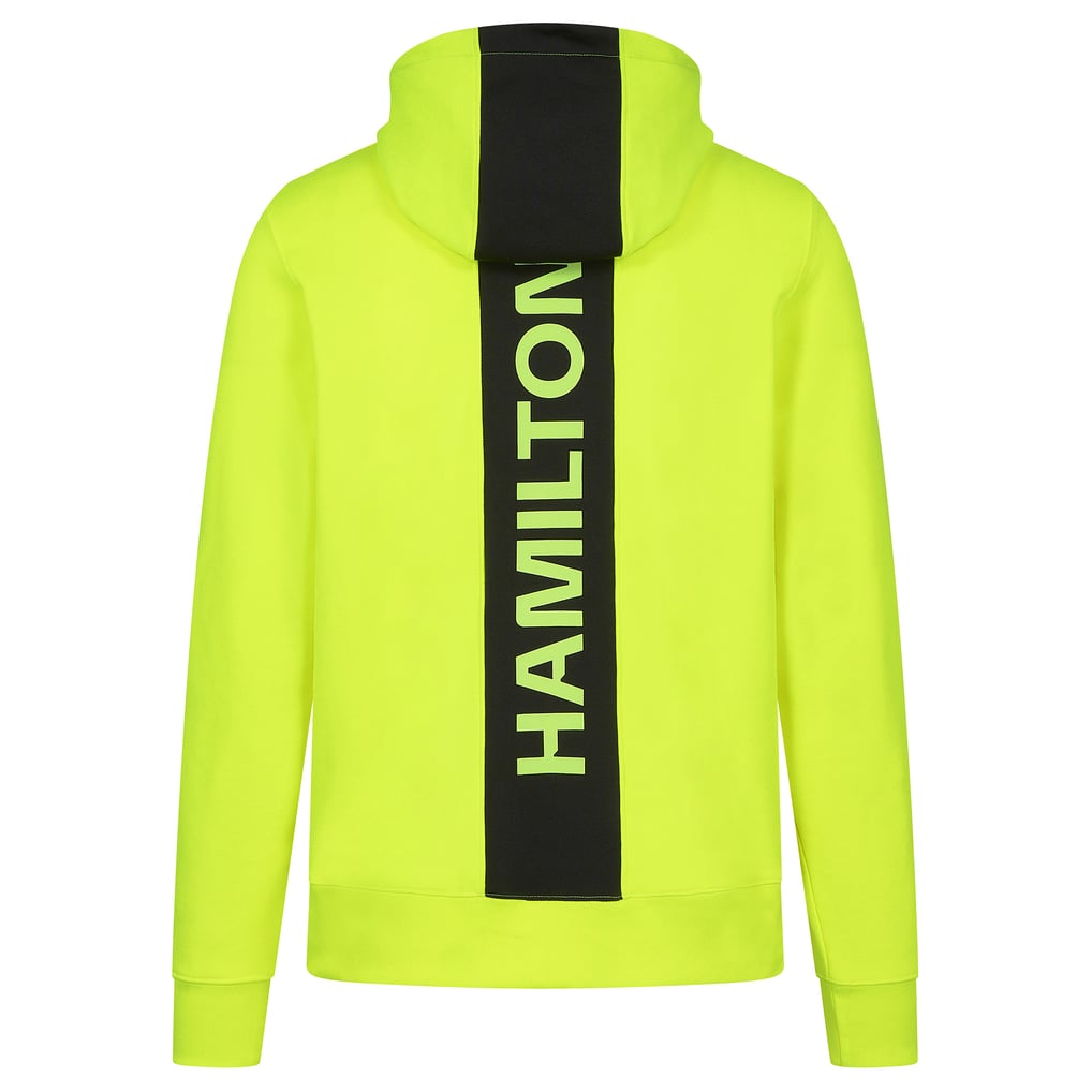 Felpa Con Cappuccio Mercedes-AMG F1 Lewis Hamilton GP Italia 2022 - Edizione Speciale, Rosa Neon, Tasca Marsupio