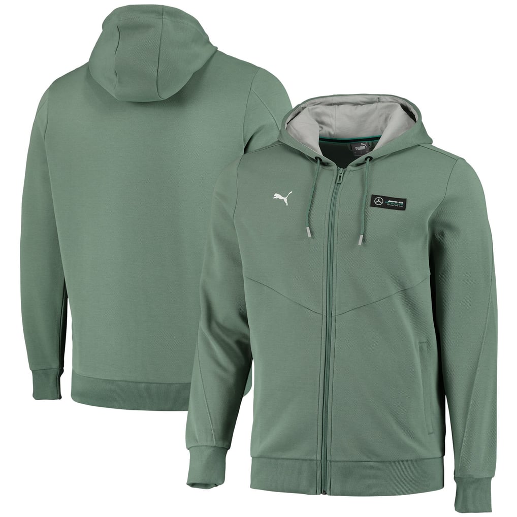 Mercedes AMG Petronas Hooded Sweat Jacket by Puma - カーキ