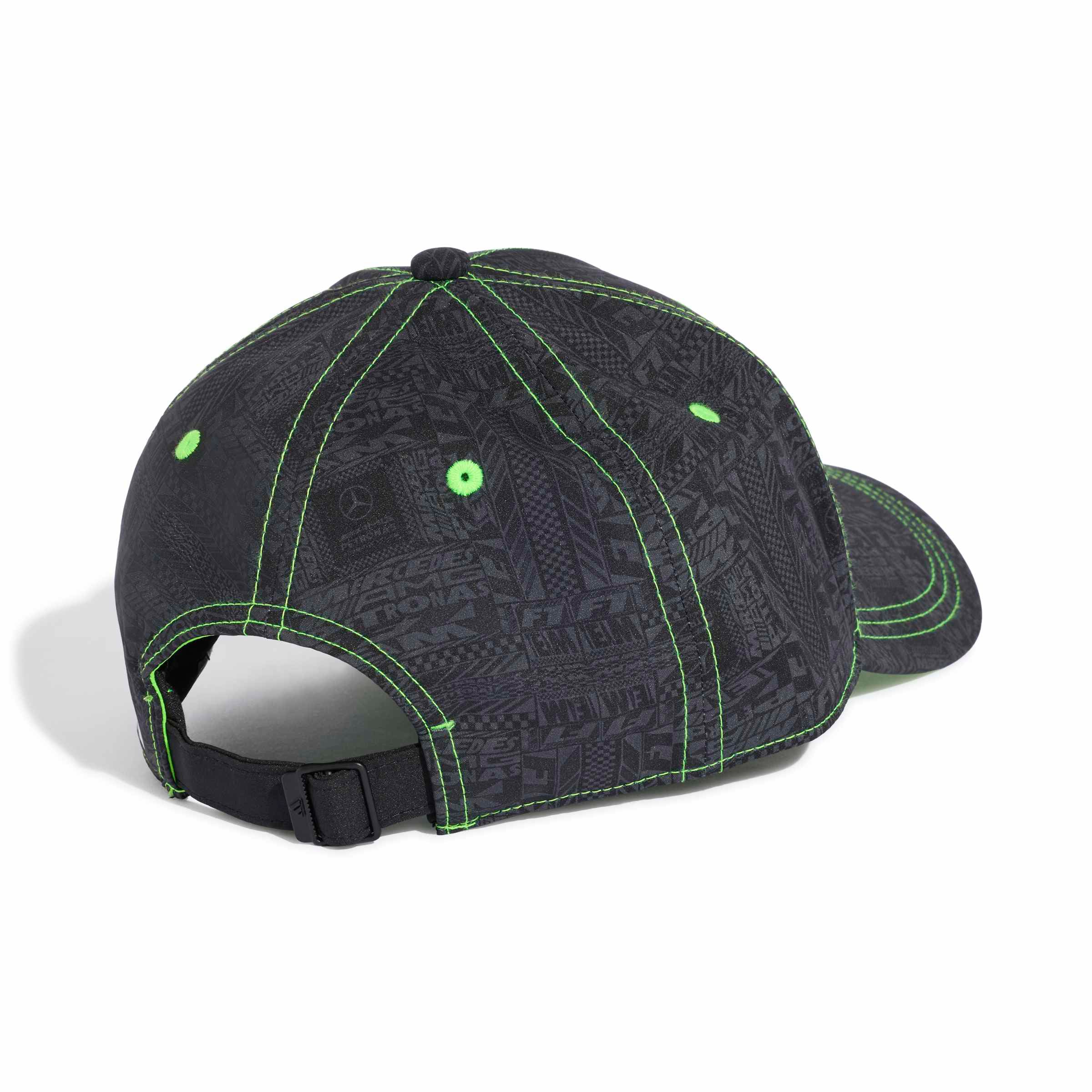 Unisex adidas Black Mercedes-AMG Petronas F1 Team Night Collection Adjustable Hat