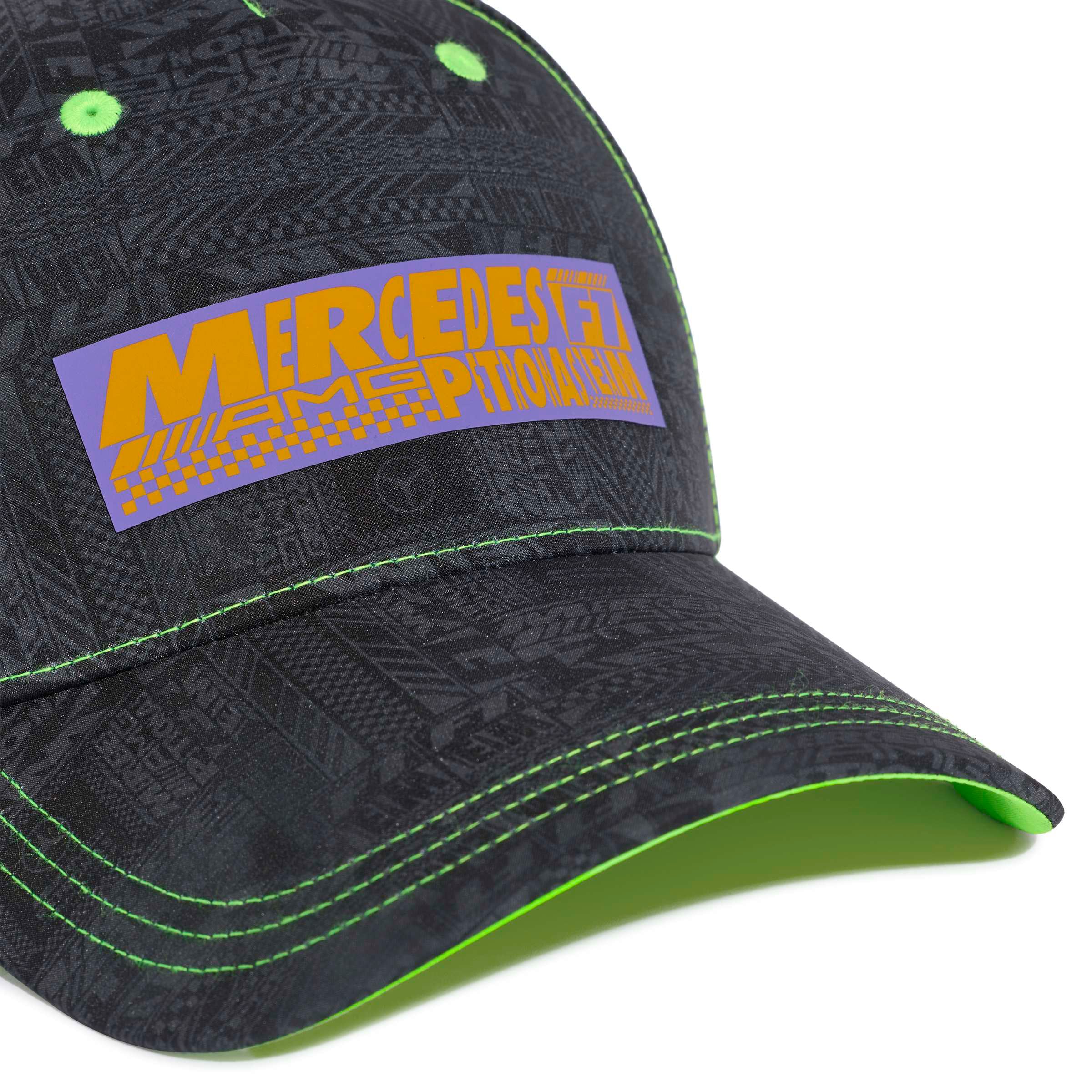 Unisex adidas Black Mercedes-AMG Petronas F1 Team Night Collection Adjustable Hat