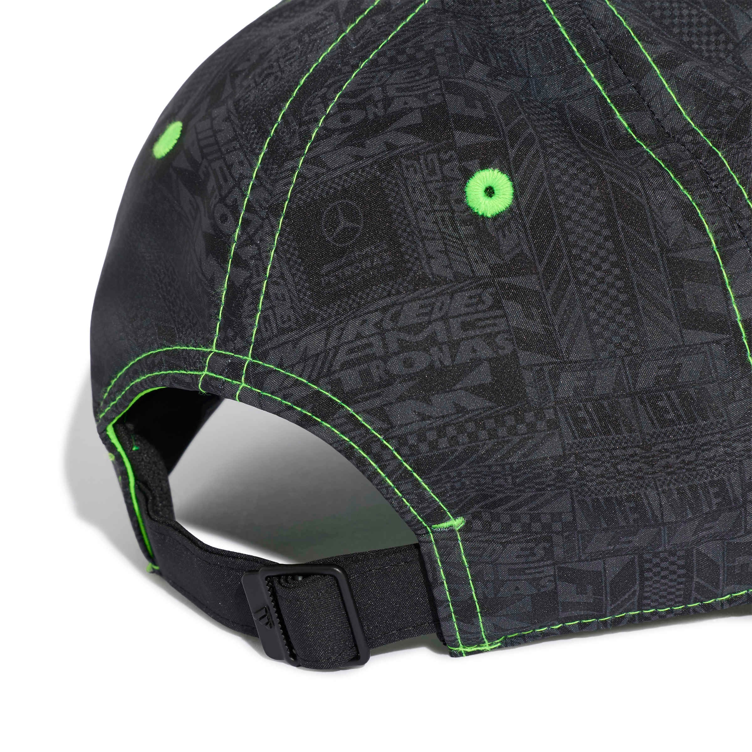Unisex adidas Black Mercedes-AMG Petronas F1 Team Night Collection Adjustable Hat