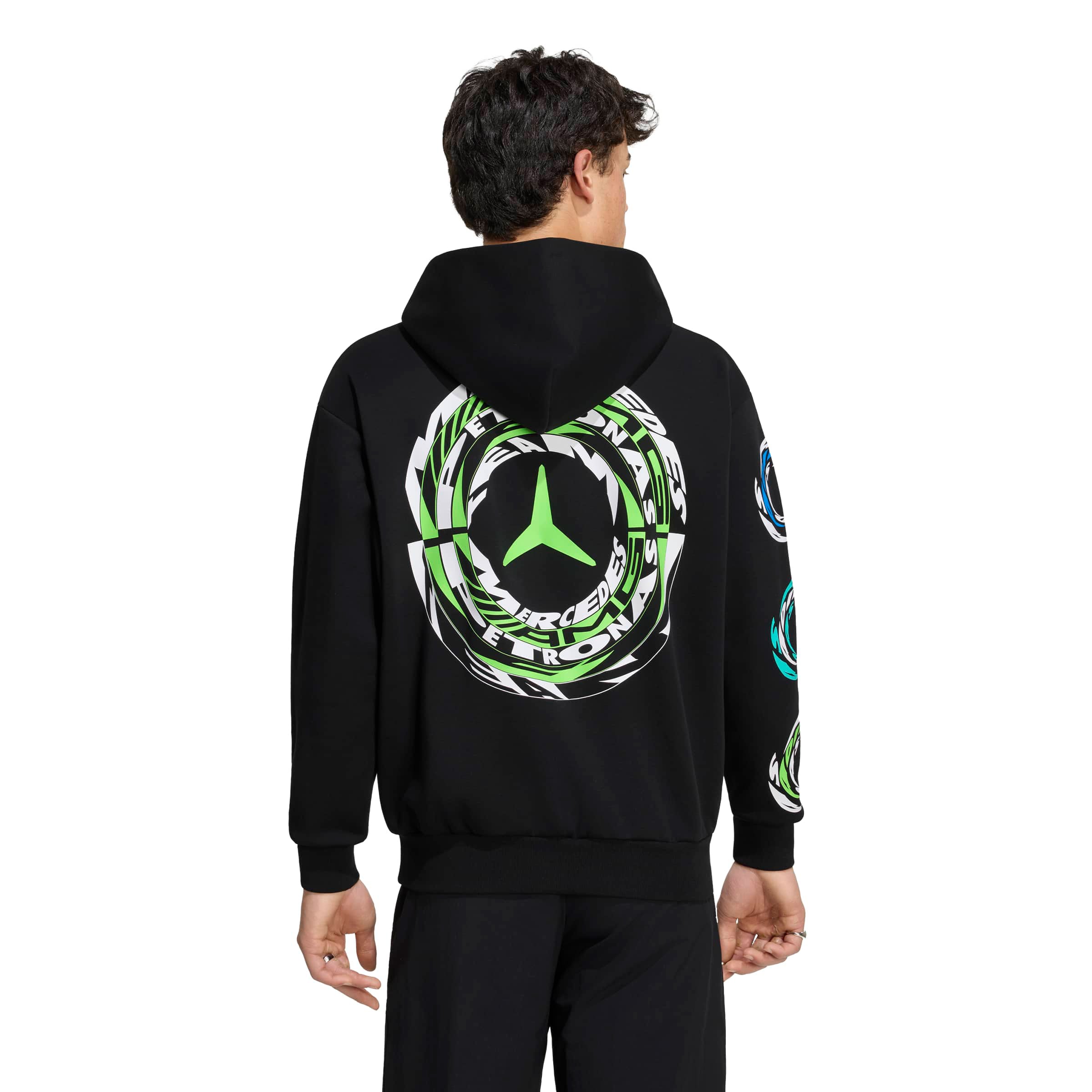 Unisex adidas Black Mercedes-AMG Petronas F1 Team Night Collection Hoodie